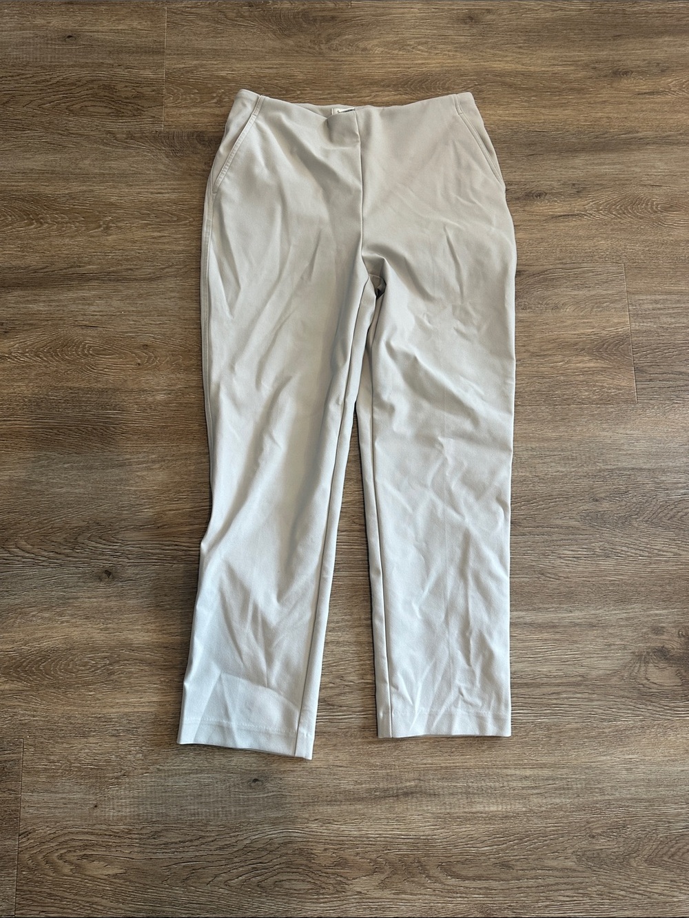Rachel Zoe Classic Women's Straight-Leg Dress Pants - Light Beige